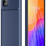 Uray store Huawei Y5P Kılıf Auto Focus Karbon Kapak - Lacivert