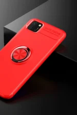 Uray store Huawei Y5P Kılıf Range Yüzüklü Silikon - Kırmızı - Görsel 2