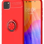 Uray store Huawei Y5P Kılıf Range Yüzüklü Silikon - Kırmızı