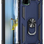 Uray store Huawei Y5P Kılıf Sofya Yüzüklü Silikon Kapak - Lacivert