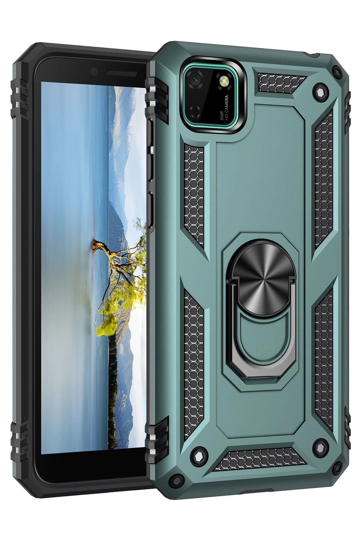 newface-huawei-y5p-kilif-sofya-yuzuklu-silikon-kapak-yesil-default Uray store Huawei Y5P Kılıf Sofya Yüzüklü Silikon Kapak - Yeşil - Görsel 1