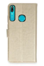 Uray store Huawei Y6 Prime Kılıf Trend S Plus Kapaklı Kılıf - Gold
