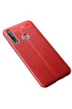 Uray store Huawei Y6P Kılıf Auto Focus Kapak - Kırmızı - Görsel 2