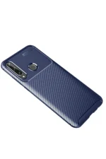 Uray store Huawei Y6P Kılıf Auto Focus Karbon Kapak - Lacivert - Görsel 2