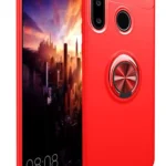 Uray store Huawei Y6P Kılıf Range Yüzüklü Silikon - Kırmızı