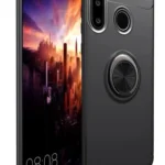 Uray store Huawei Y6P Kılıf Range Yüzüklü Silikon - Siyah