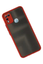 Uray store İnfinix Hot 10 Play Kılıf Montreal Silikon Kapak - Kırmızı - Görsel 3