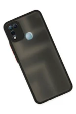 Uray store İnfinix Hot 10 Play Kılıf Montreal Silikon Kapak - Siyah - Görsel 3