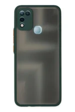Uray store İnfinix Hot 10 Play Kılıf Montreal Silikon Kapak - Yeşil