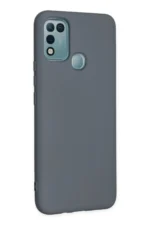 Uray store İnfinix Hot 10 Play Kılıf Nano içi Kadife Silikon - Gri - Görsel 2