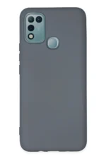 Uray store İnfinix Hot 10 Play Kılıf Nano içi Kadife Silikon - Gri