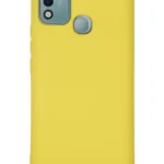 Uray store İnfinix Hot 10 Play Kılıf Nano içi Kadife Silikon - Sarı