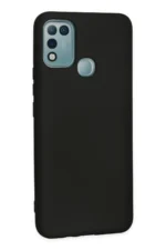 Uray store İnfinix Hot 10 Play Kılıf Nano içi Kadife Silikon - Siyah - Görsel 2