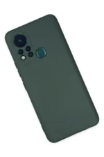 Uray store İnfinix Hot 11s Kılıf Nano içi Kadife Silikon - Koyu Yeşil - Görsel 2