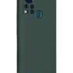 Uray store İnfinix Hot 11s Kılıf Nano içi Kadife Silikon - Koyu Yeşil