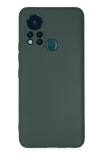 Uray store İnfinix Hot 11s Kılıf Nano içi Kadife Silikon - Koyu Yeşil - Görsel 3