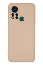 Uray store İnfinix Hot 11s Kılıf Nano içi Kadife Silikon - Pudra