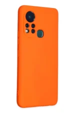 Uray store İnfinix Hot 11s Kılıf Nano içi Kadife Silikon - Turuncu - Görsel 2