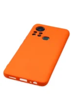 Uray store İnfinix Hot 11s Kılıf Nano içi Kadife Silikon - Turuncu - Görsel 4