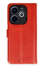 Uray store İnfinix Hot 40 Kılıf Trend S Plus Kapaklı Kılıf - Kırmızı