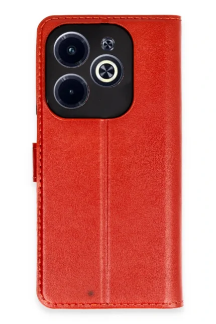 Uray store İnfinix Hot 40 Kılıf Trend S Plus Kapaklı Kılıf - Kırmızı