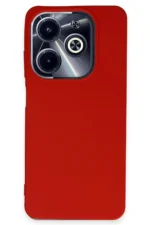 Uray store İnfinix Hot 40i Kılıf First Silikon - Kırmızı