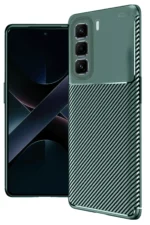 Uray store İnfinix Hot 50 Pro Plus 4G Auto Focus Karbon Kapak - Koyu Yeşil