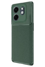 Uray store İnfinix Hot 50i 4G Kılıf Auto Focus Karbon Kapak - Koyu Yeşil - Görsel 2
