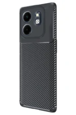 Uray store İnfinix Hot 50i 4G Kılıf Auto Focus Karbon Kapak - Siyah - Görsel 2