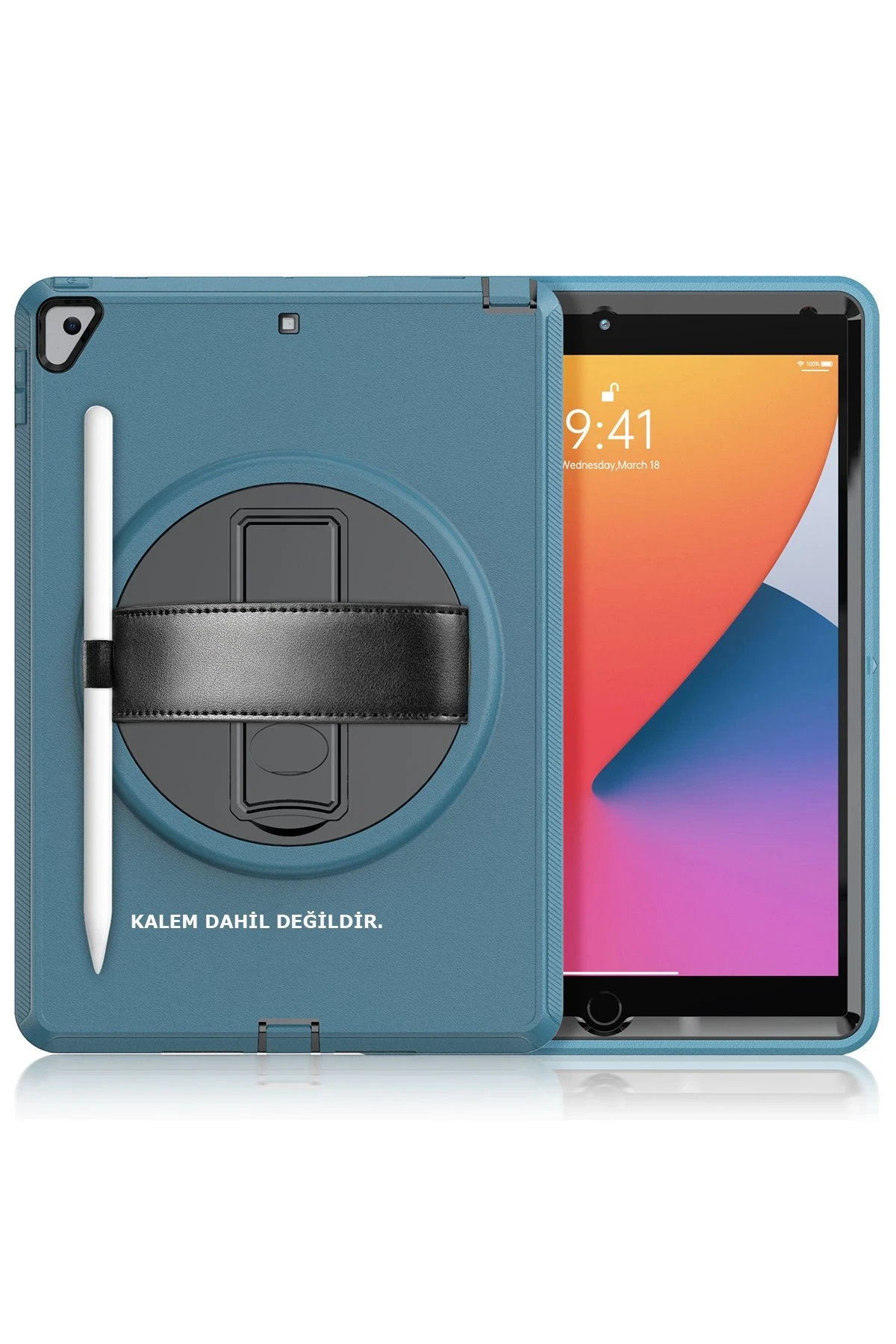 newface-ipad-102-7nesil-kilif-hand-strap-tablet-kilifi-turkuaz-default Uray store Apple iPad 10.2 (7.nesil) Kılıf Hand Strap Tablet Kılıfı - Turkuaz - Görsel 1