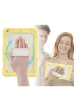 Uray store Apple iPad 10.2 (7.nesil) Kılıf Strap New Tablet Kapak - Sarı - Görsel 2