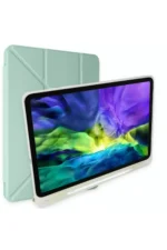 Uray store Apple iPad 10.2 (8.nesil) Kılıf Kalemlikli Mars Tablet Kılıfı - Açık Yeşil