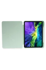 Uray store Apple iPad 10.2 (8.nesil) Kılıf Kalemlikli Mars Tablet Kılıfı - Açık Yeşil - Görsel 5