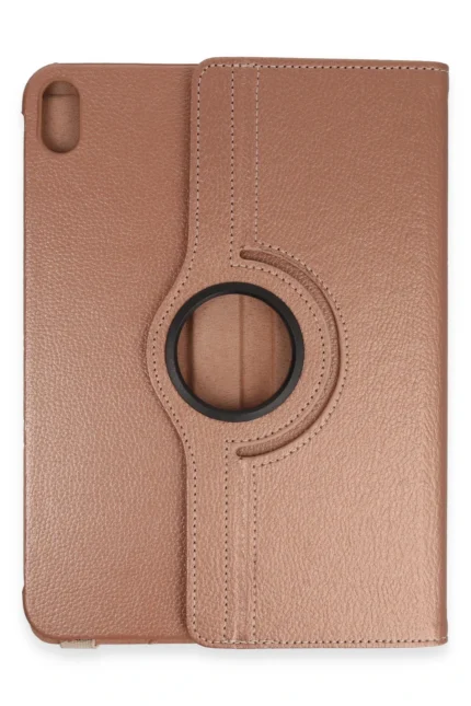Uray store Apple iPad 2022 10.9 (10.nesil) Kılıf 360 Tablet Deri Kılıf - Rose Gold