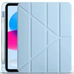 Uray store Apple iPad 2025 10.9 10.Nesil (A16) Kılıf Kalemlikli Mars Tablet Kılıfı - Mavi