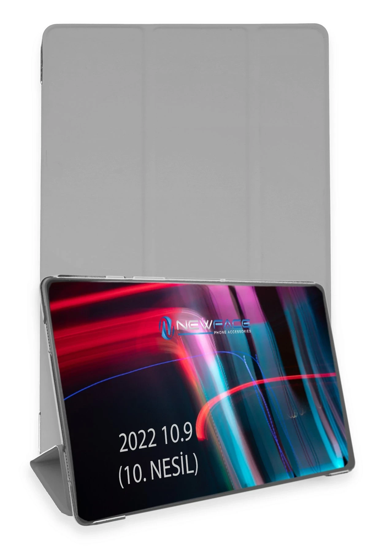 newface-ipad-2022-109-10nesil-kilif-tablet-smart-kilif-gri-default Uray store Apple iPad 2022 10.9 (10.nesil) Kılıf Tablet Smart Kılıf - Gri - Görsel 1
