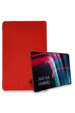 Uray store Apple iPad 2022 10.9 (10.nesil) Kılıf Tablet Smart Kılıf - Kırmızı