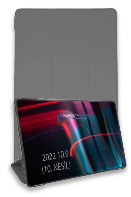 Uray store Apple iPad 2022 10.9 (10.nesil) Kılıf Tablet Smart Kılıf - Koyu Gri