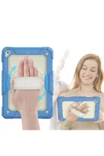 Uray store Apple iPad 5 Air 9.7 Kılıf Strap New Tablet Kapak - Mavi - Görsel 2