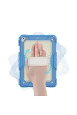 Uray store Apple iPad 5 Air 9.7 Kılıf Strap New Tablet Kapak - Mavi - Görsel 3