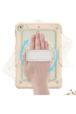 Uray store Apple iPad 5 Air 9.7 Kılıf Strap New Tablet Kapak - Pembe - Görsel 3