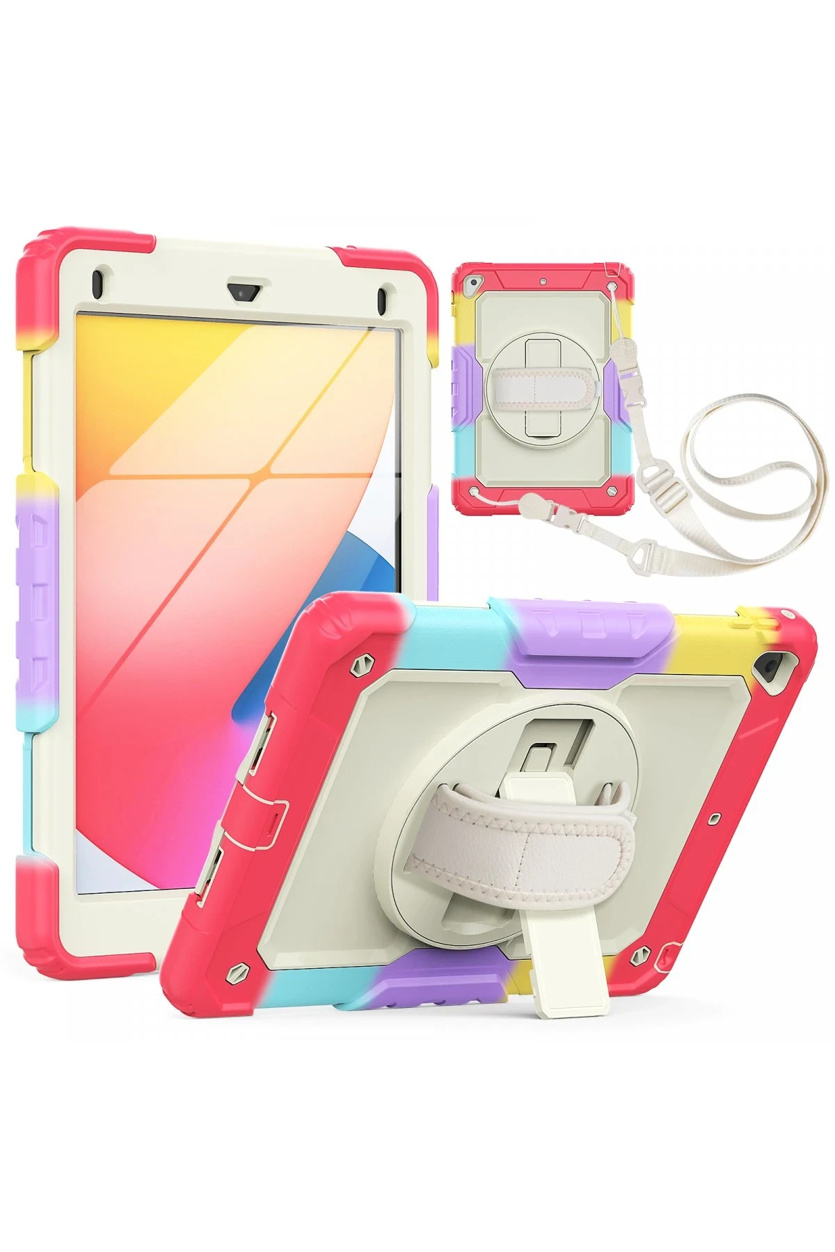 newface-ipad-5-air-97-kilif-tablet-rainbow-kapak-kirmizi-default Uray store Apple iPad 5 Air 9.7 Kılıf Tablet Rainbow Kapak - Kırmızı - Görsel 1