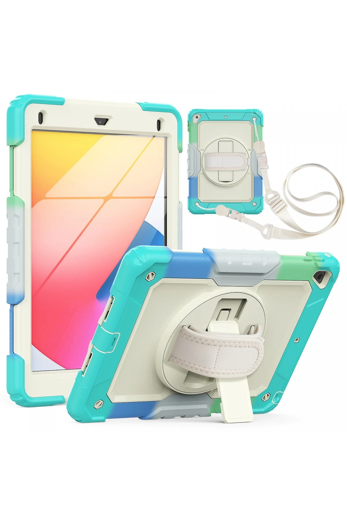 newface-ipad-5-air-97-kilif-tablet-rainbow-kapak-turkuaz-default Uray store Apple iPad 5 Air 9.7 Kılıf Tablet Rainbow Kapak - Turkuaz - Görsel 1