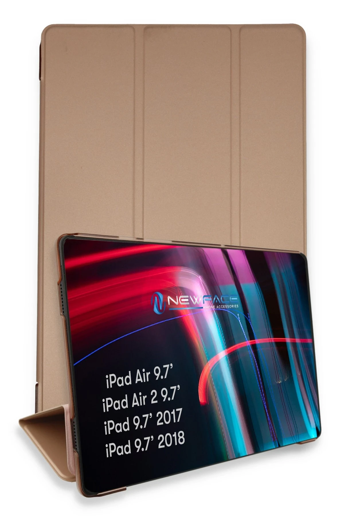 newface-ipad-5-air-97-kilif-tablet-smart-kilif-rose-gold-default Uray store Apple iPad 5 Air 9.7 Kılıf Tablet Smart Kılıf - Rose Gold - Görsel 1
