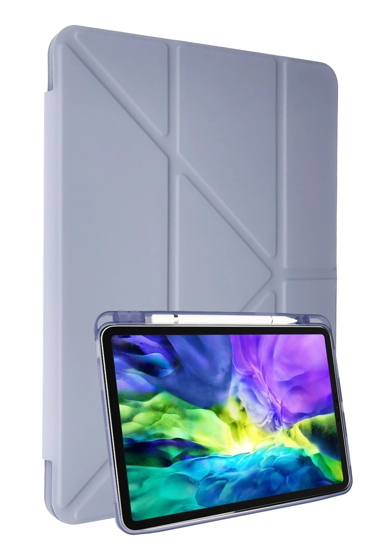 newface-ipad-air-4-109-kilif-kalemlikli-mars-tablet-kilifi-acik-mor-default Uray store Apple iPad Air 4 10.9 Kılıf Kalemlikli Mars Tablet Kılıfı - Lila - Görsel 1