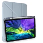 Uray store Apple iPad Air 4 10.9 Kılıf Kalemlikli Mars Tablet Kılıfı - Mavi
