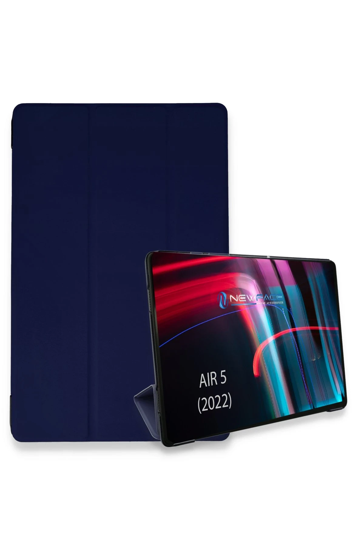 newface-ipad-air-5-2022-kilif-tablet-smart-kilif-lacivert-default Uray store Apple iPad Air 5 (2022) Kılıf Tablet Smart Kılıf - Lacivert - Görsel 1