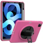 Uray store Apple iPad Pro 11 (2018) Kılıf Hand Strap Tablet Kılıfı - Pembe