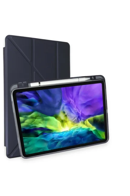 Uray store Apple iPad Pro 11 (2018) Kılıf Kalemlikli Mars Tablet Kılıfı - Lacivert