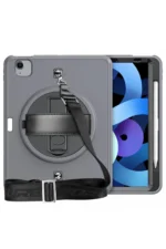 Uray store Apple iPad Pro 11 (2020) Kılıf Strap-C Otterbox Tablet Kapak - Gri - Görsel 2